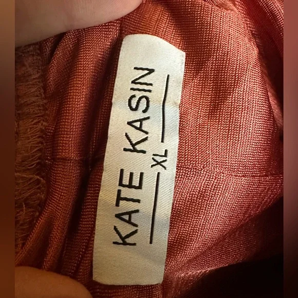 Kate Kasin Women's High Waist Pleated A-Line Swing Skirt XL Rose - Picture 6 of 7